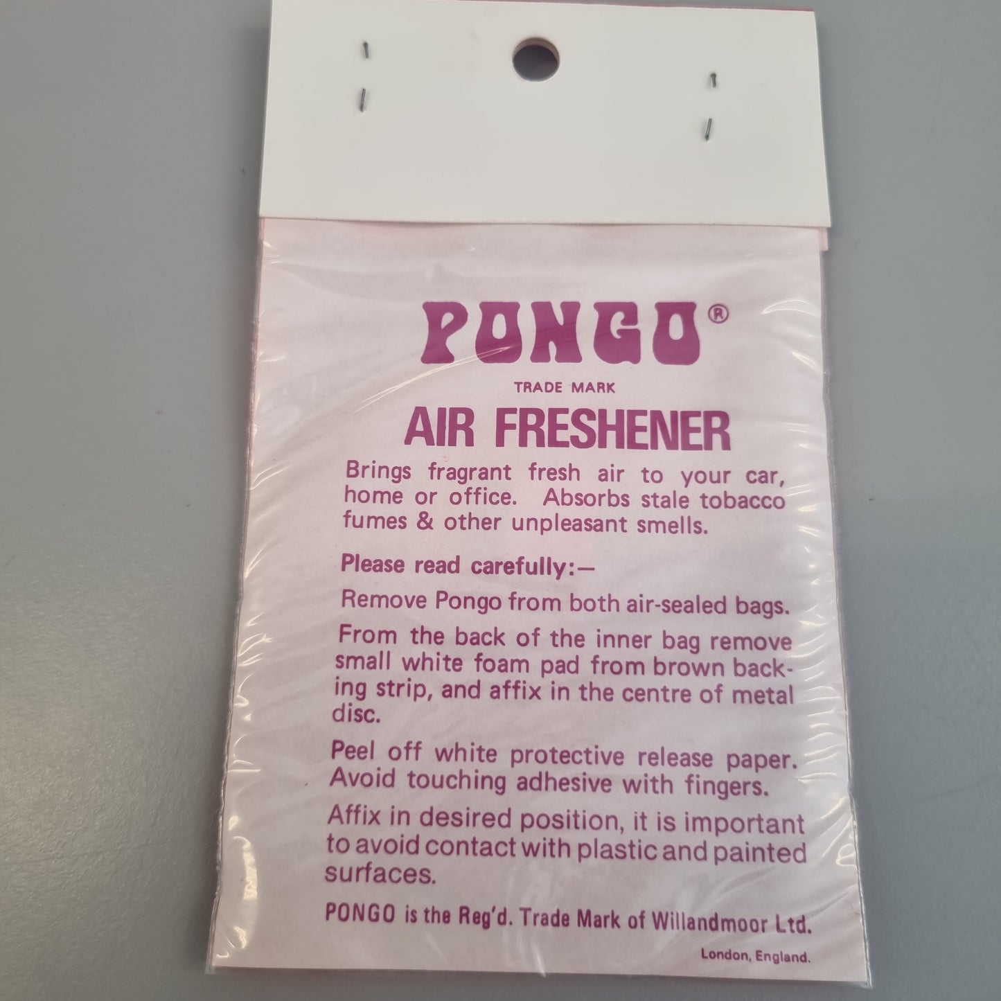 PONGO : fotball - (vintage 1970's) Luftfrisker