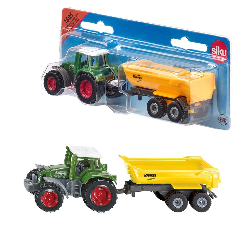 Siku : Fendt traktor med Krampe tilhenger