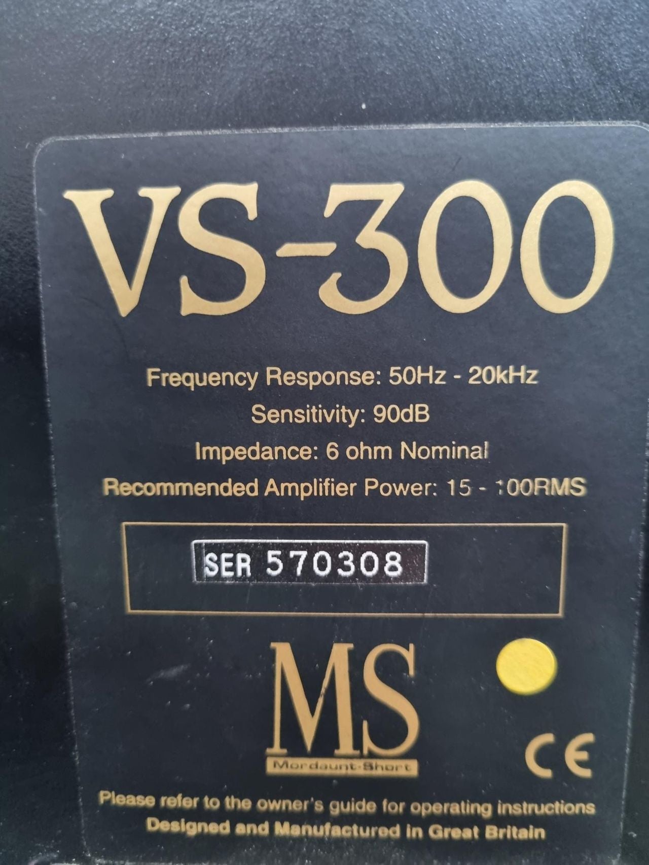 Mordaunt Short VS-300