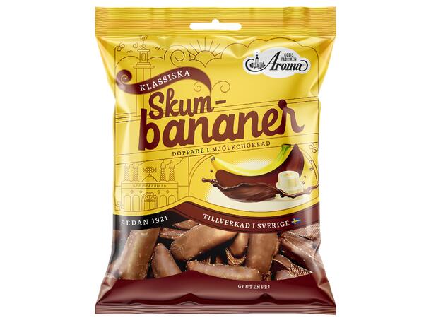 Aroma Klassiske skumbananer med sjokolade trekk (100g) (dato)