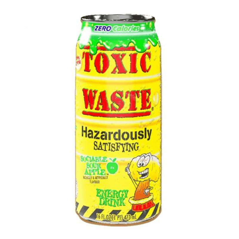 Toxic Waste Sociable Sour Apple Energy Drink