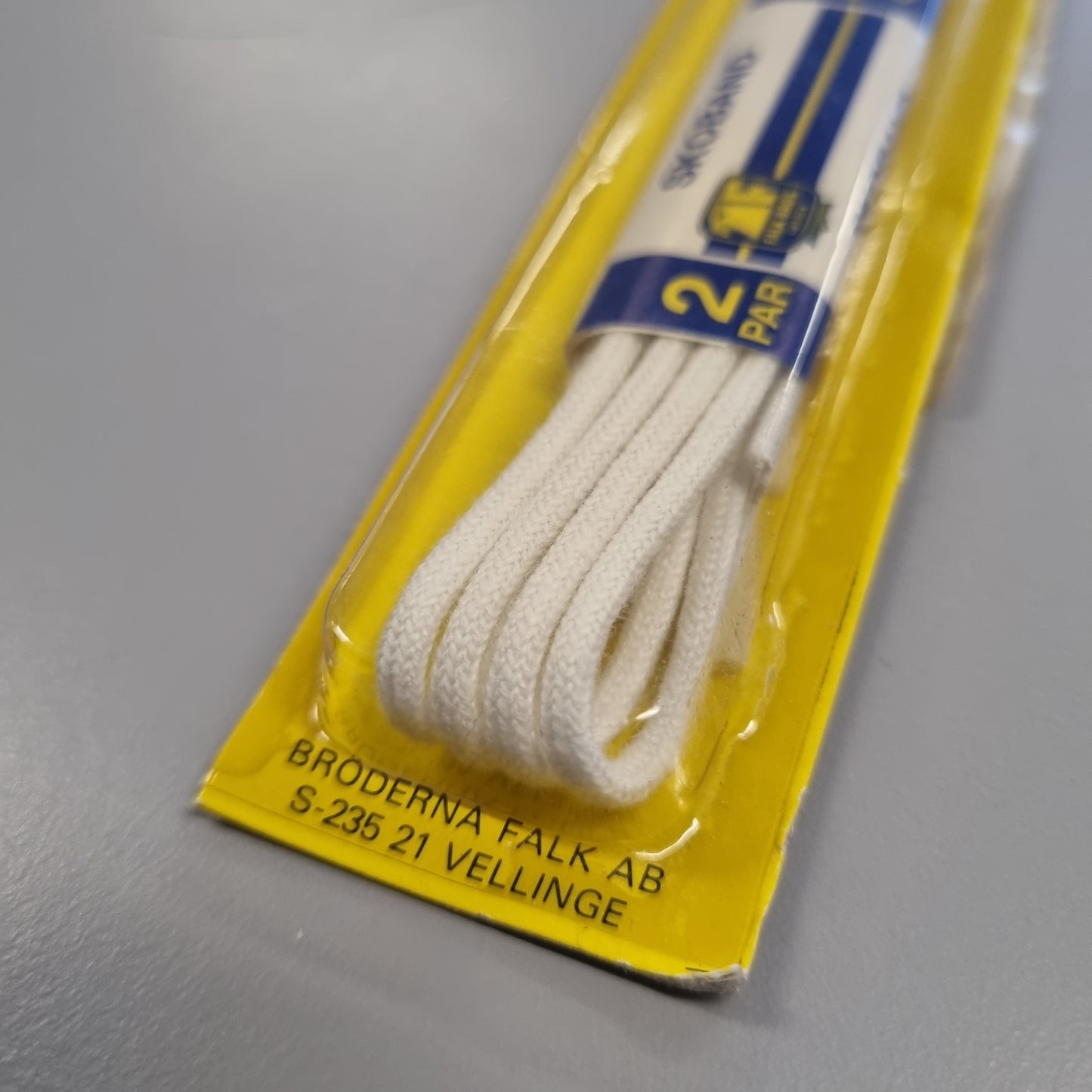 2 par 45cm skolisse hvit tynn