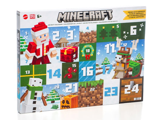 Stor Minecraft Julekalender 2025 (Med figurer og tilbehør!)
