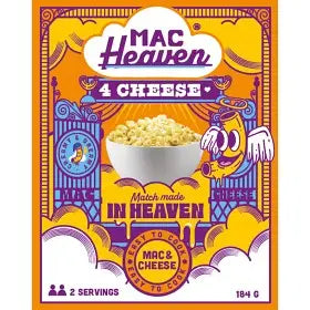 MAC & CHEESE MAC HEAVEN 4 CHEESE 184g - Digg Hurtigmiddag!