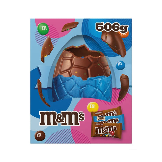 M&M Milk Chocolate & Crispy Giant Easter Egg 506g