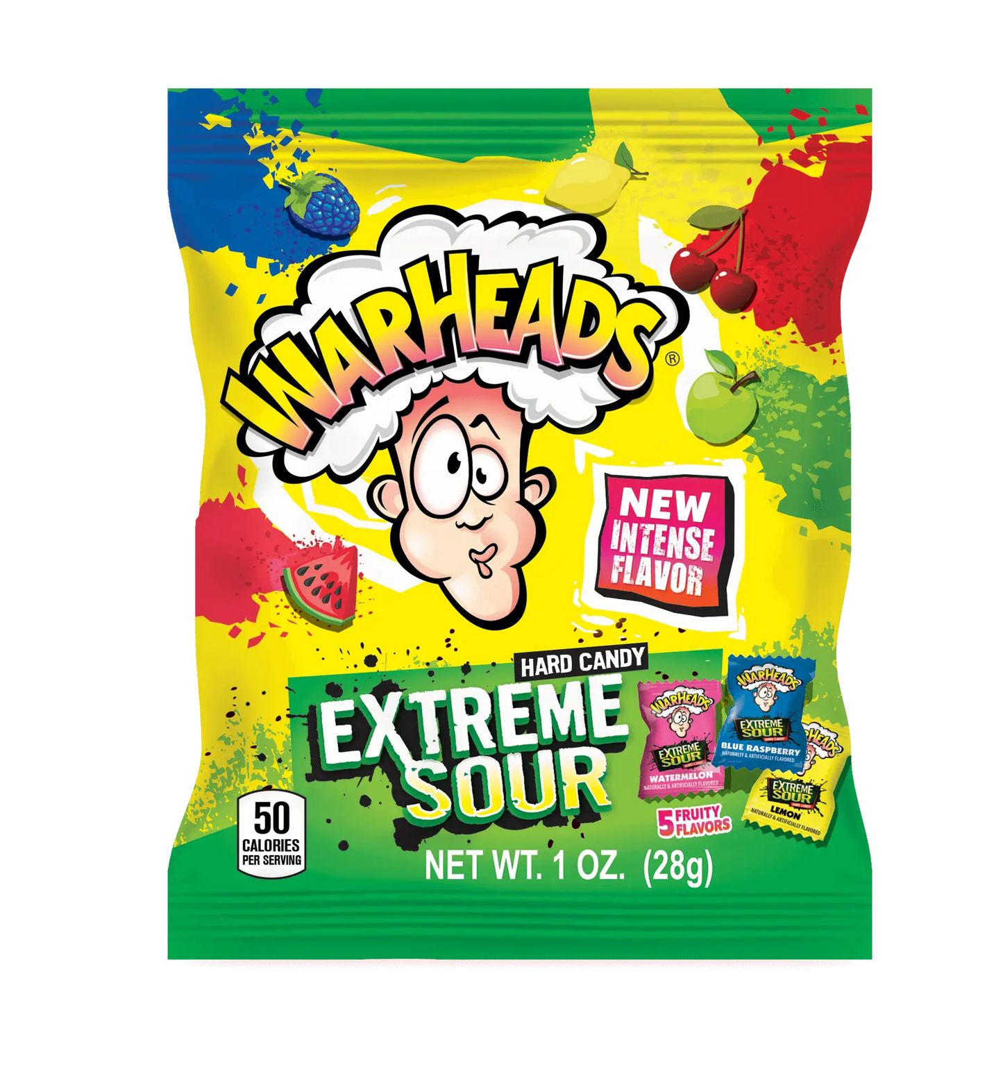 WARHEADS EXTREME SOUR HARD CANDY 28g