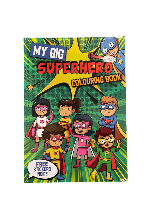 My big superhero colouring book