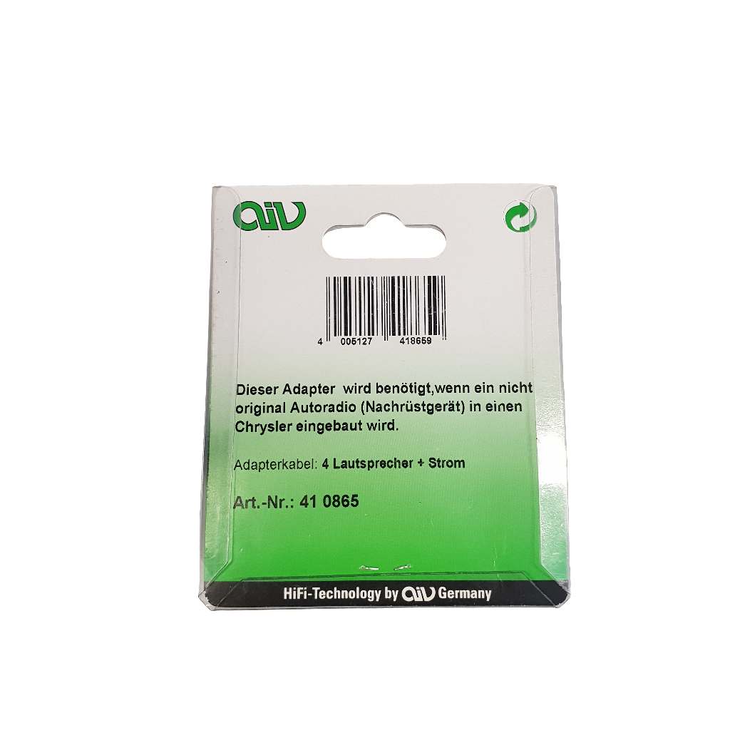 Aiv Iso Adapter Chrysler