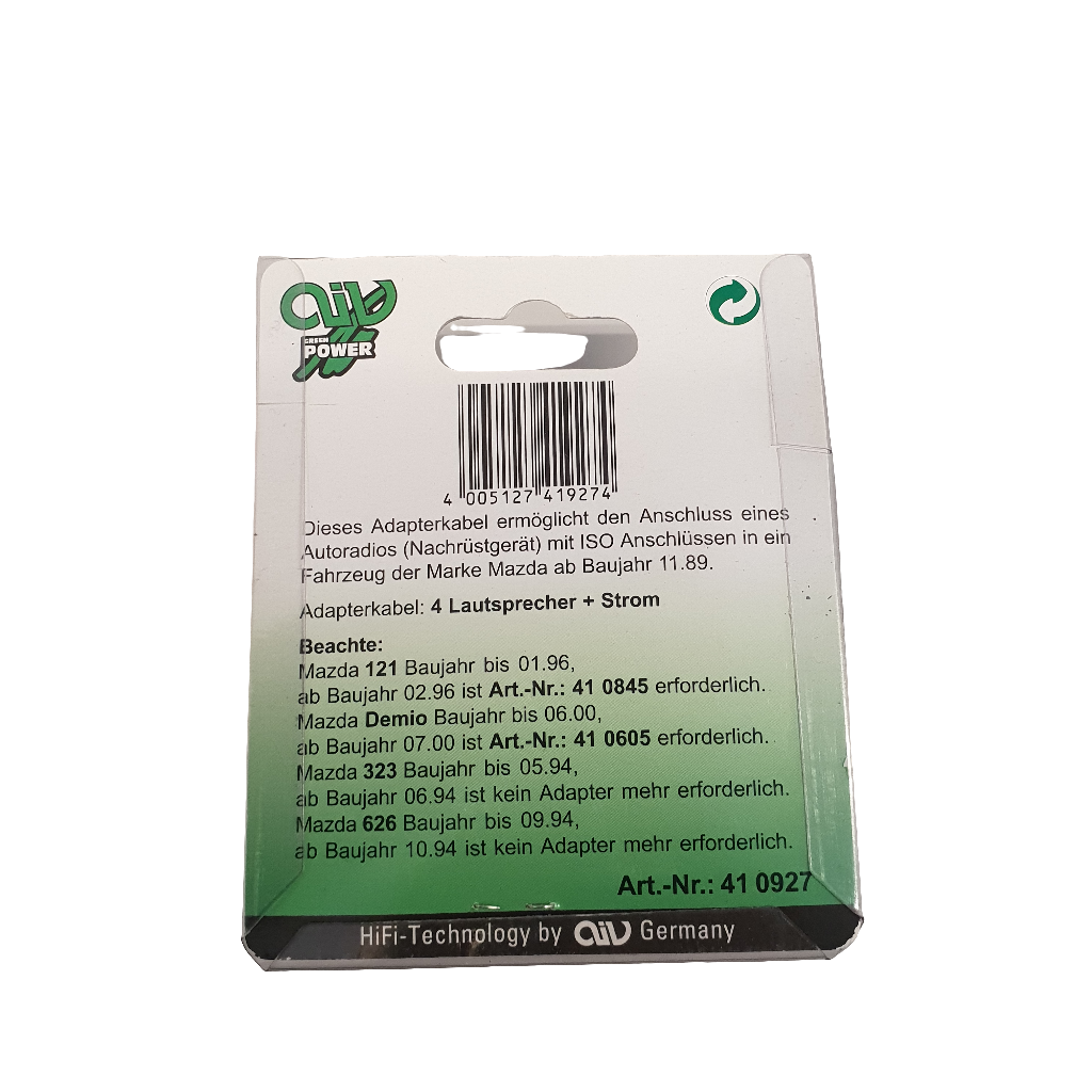 Aiv Iso Adapter div. Mazda