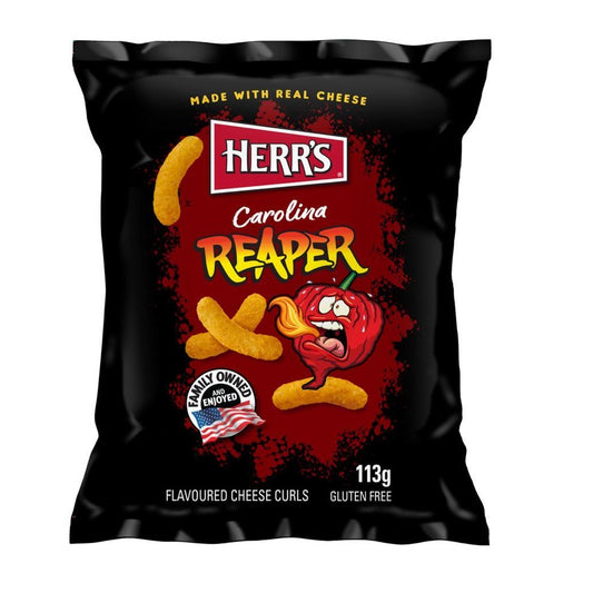 Herr’s Carolina Reaper cheese curls 113g
