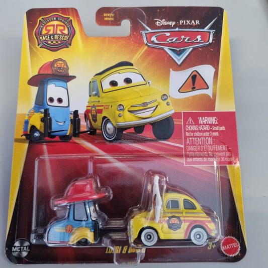 Mattel Pixar CARS 1:55 skala : Luigi & Guido ( 2 pack )