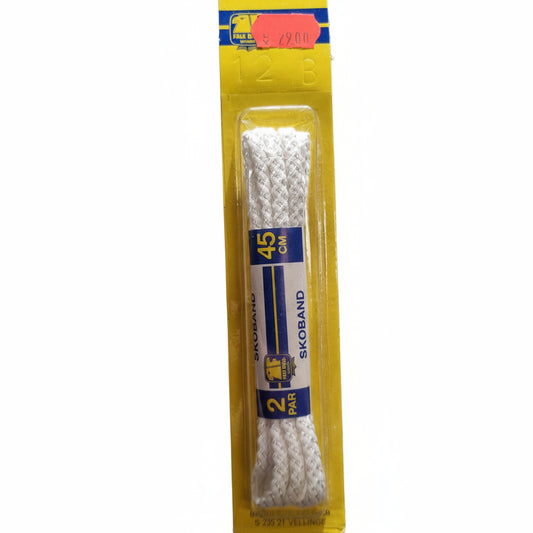 2 par 45cm skolisse hvit tykk