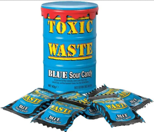 Toxic Waste : BLUE sour candy