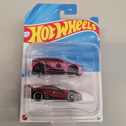 Hot wheels Twin Pack : Subaru wrx sti + Toyota Supra