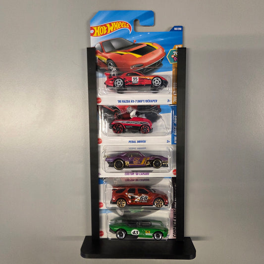 1/64 Tilbehør : stativ til 5 uåpnede biler