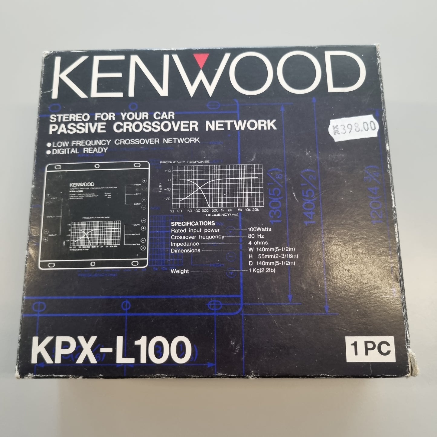Kenwood KXP-L100 Passivt stereo delefilter 80hz sub/topp