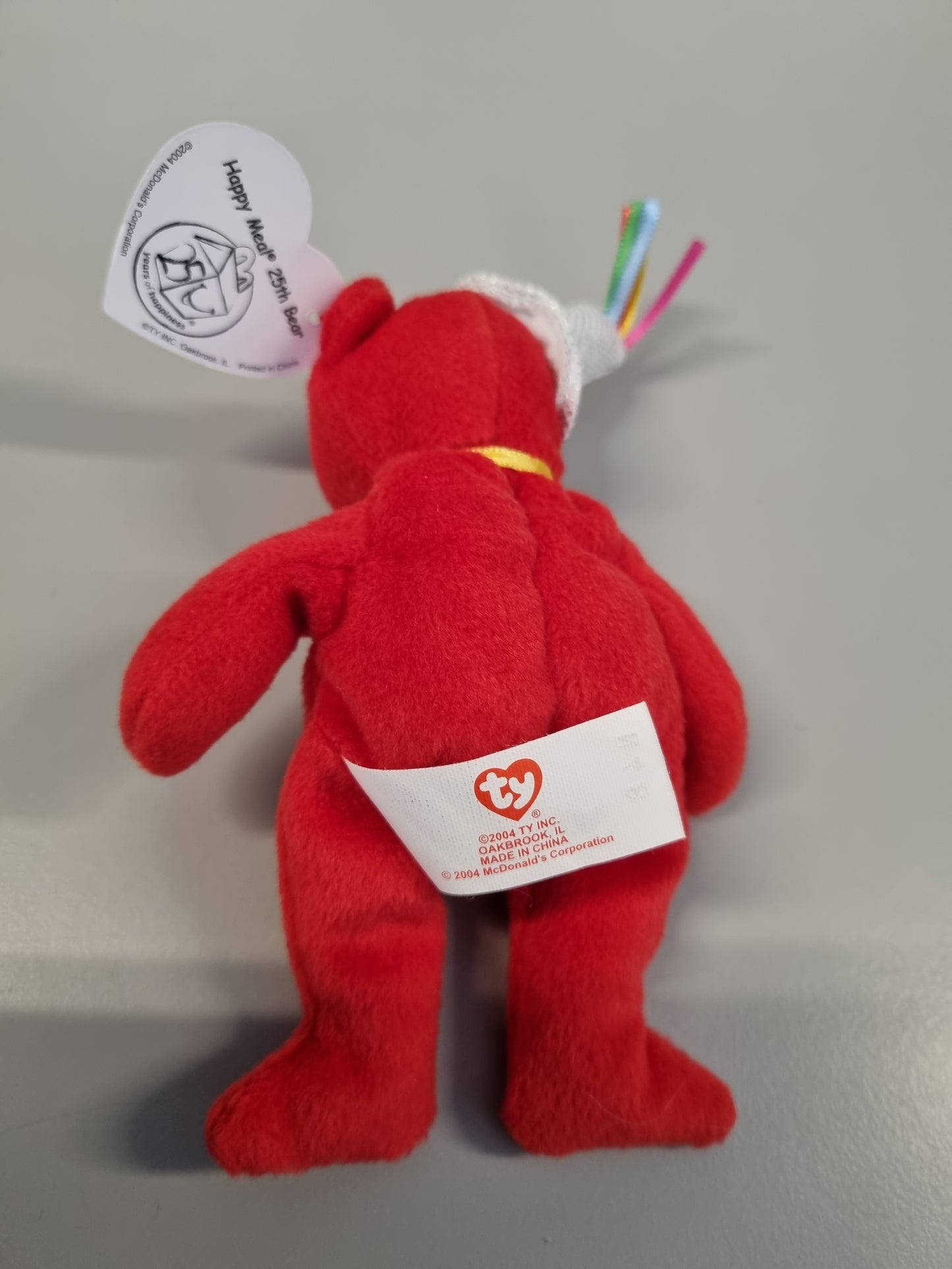 TY "Happy Meal 25th bear" (mcd exclusive 2004)