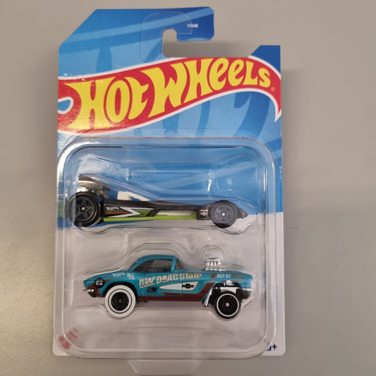 Hot wheels Twin Pack : Hot Wired + 1962 Corvette Gasser