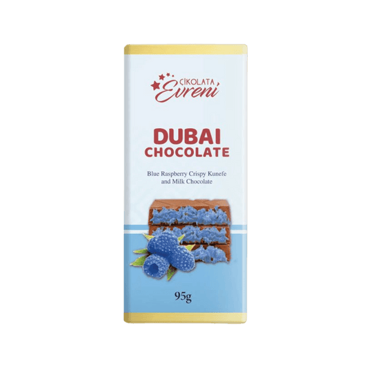 Dubai Blue Raspberry Crispy Kunefe and Milk Chocolate (95g)