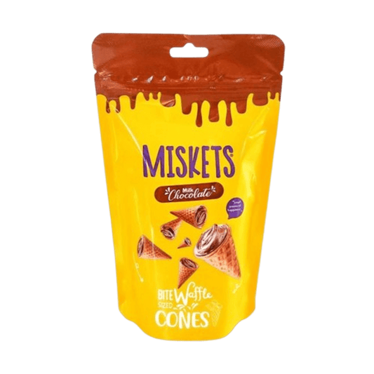 Miskets Milk Chocolate Waffle Cones 72g